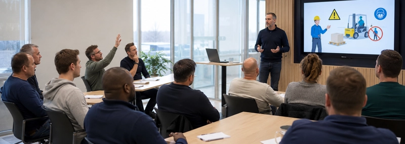 VCA Basis cursus voor veilig werken Cursisten volgen een klassikale VCA Basis cursus over veilig en gezond werken.